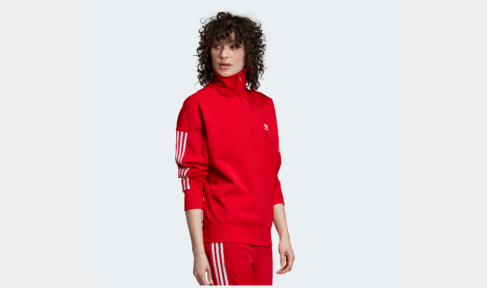 felpa adidas donna rosso